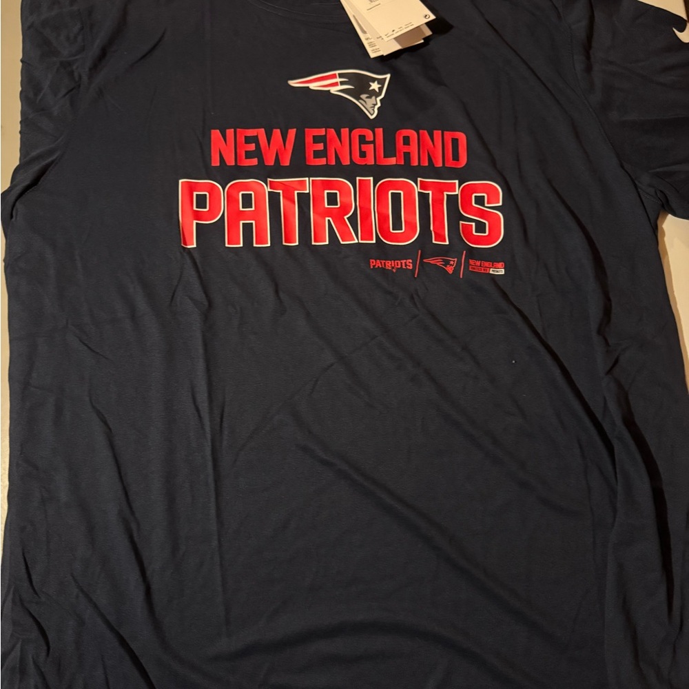 NWT Nike Dri-Fit New England Patriots Navy T-Shirt Men's XXL
